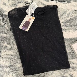 Serra (Aldi) Black Sheer Blouse